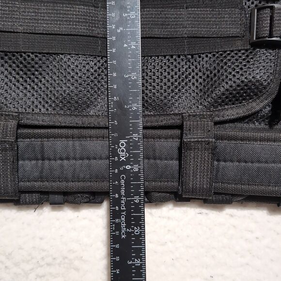 Tactical Mesh LARGE Molle Vest Carrier Adjustable 40” Belt Security Paintball - Picture 4 of 7